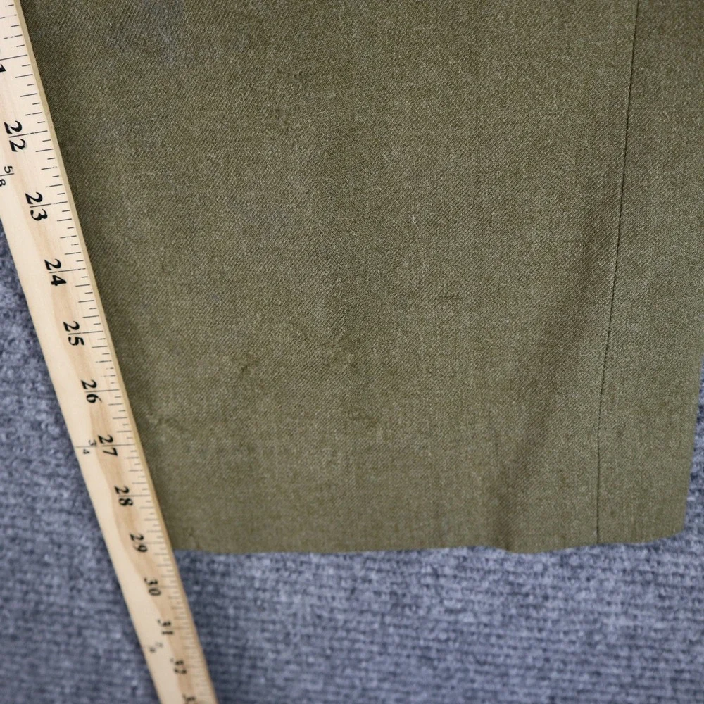 Vintage 1950s US Army Wool Field Trousers Mens 31 Olive Drab Button Fly Military